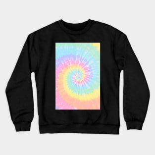 Pastel Rainbow Tie Dye Pattern Crewneck Sweatshirt